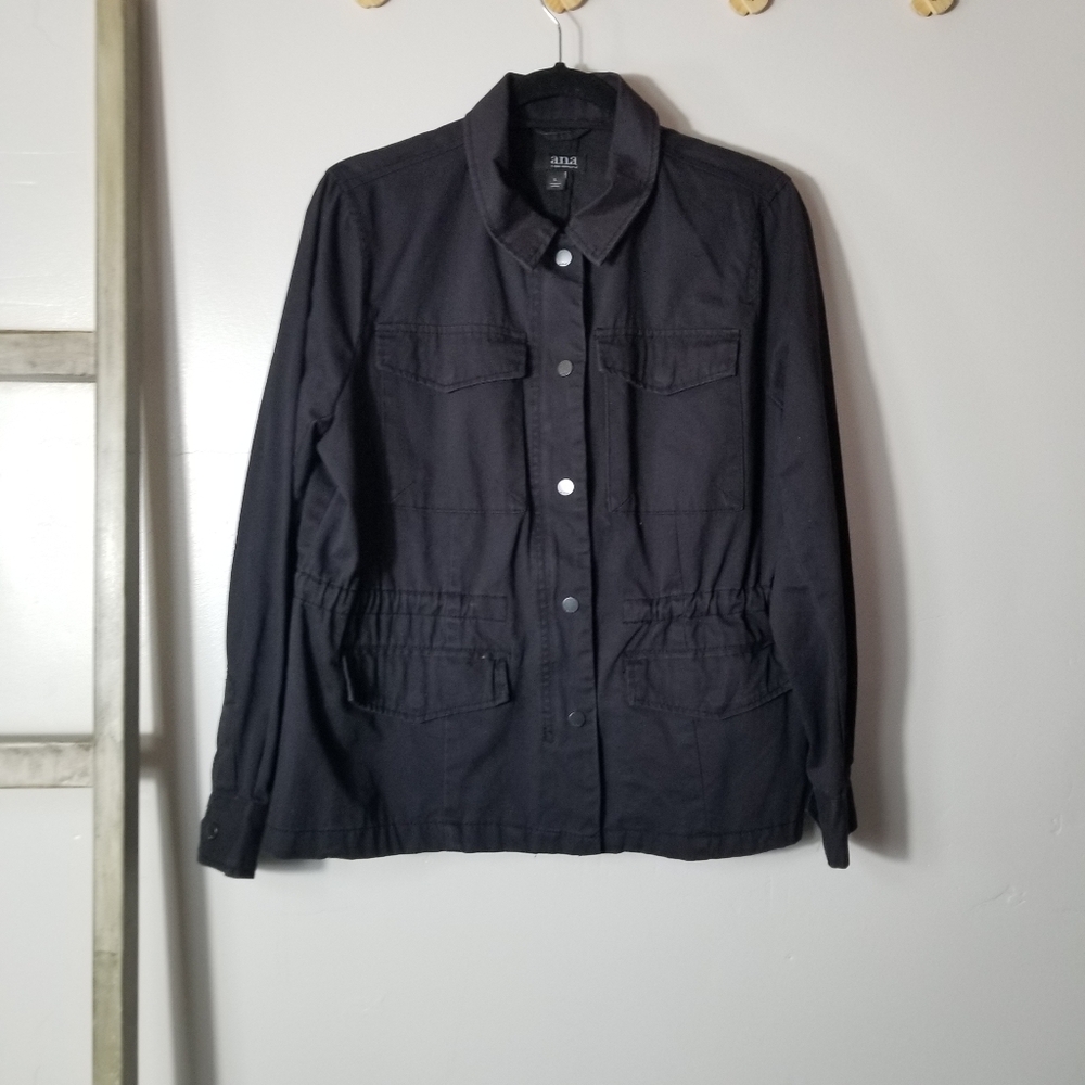 ANA WOMEN'S BLACK UTILITY JACKET SIZE LARGE
